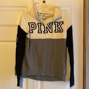 Pink half zip